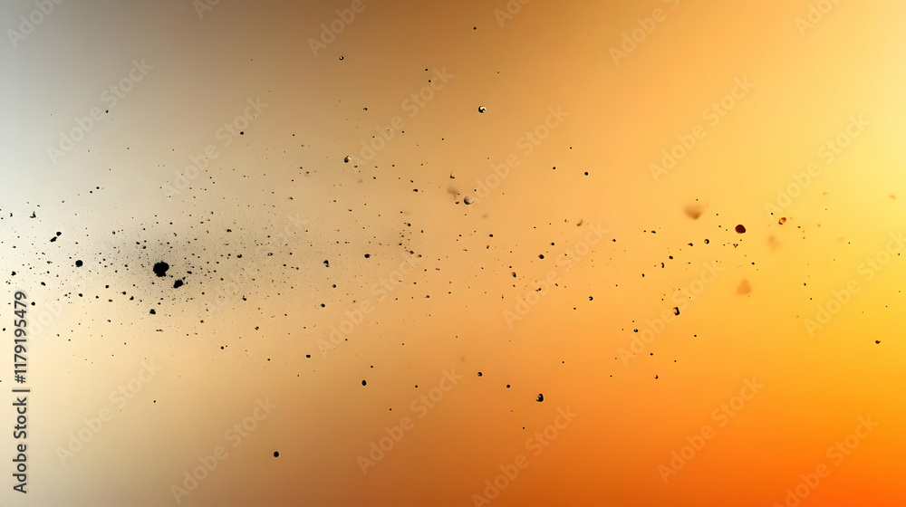Aufkleber abstract background displays tiny particles floating gently on a soft gradient