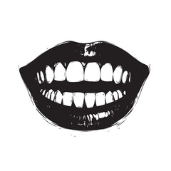 Naklejka premium smile of a smile