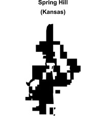 Spring Hill (Kansas) blank outline map