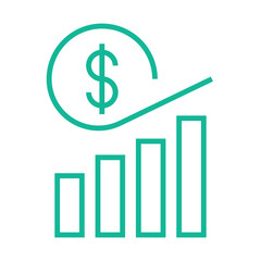 Financial Growth icon Design