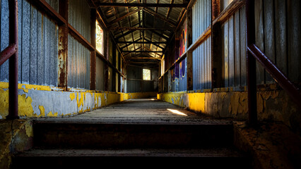 Inside an abandoned NATO military base