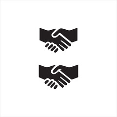 handshake icon vector illustration