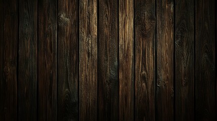 Naklejka premium Dark Rustic Wooden Planks: A Moody Textured Background