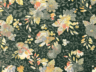 Floral Harmony: A Fusion of Patterns and Textures