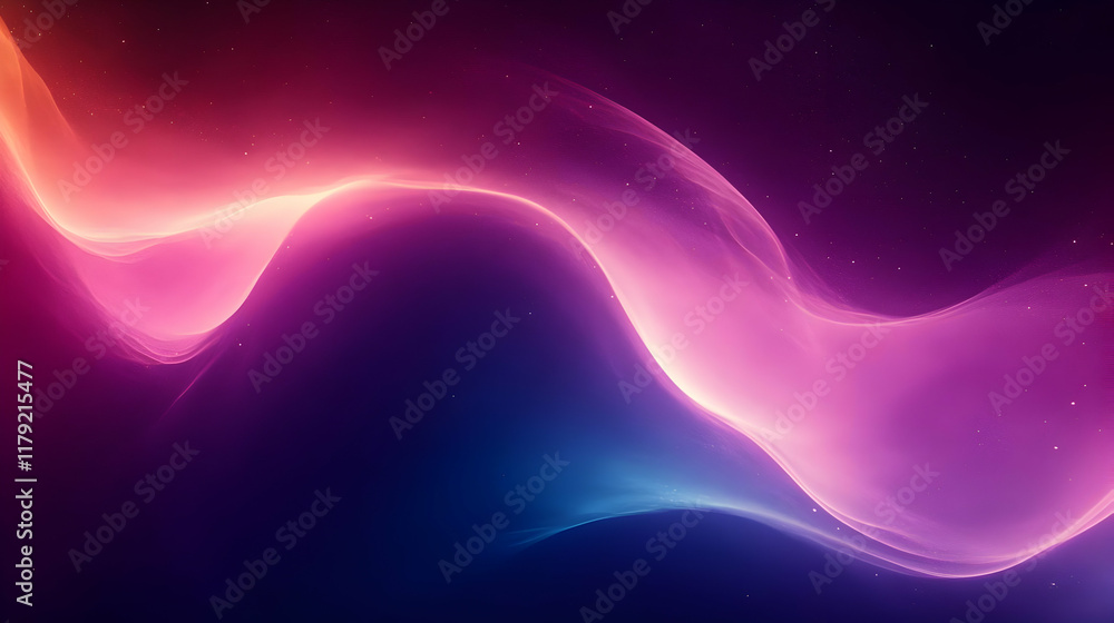 Poster abstract background flows smoothly with vibrant colors and subtle particles beautifully.