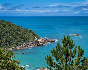 view of the sea and mountains