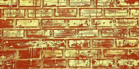 Obraz premium Weathered Brick Wall Texture Grunge Urban Art Vintage Design