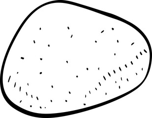 hand drawn vector of pebble illustration.