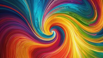 Fototapeta premium Vibrant Swirling Colors Abstract Background with Dynamic Motion and Fluid Patterns