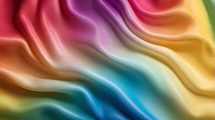 Obraz premium Colorful Rainbow Gradient Blurred Background with LGBTQ Symbol