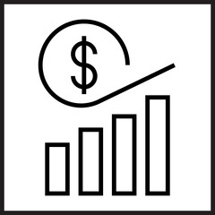 Financial Growth icon Design