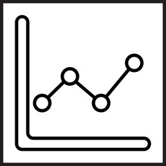 Line Graph icon Design