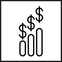 Market Trends icon Design