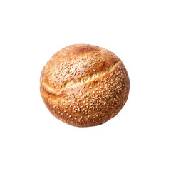 Sesame Seed Bread: A freshly baked, golden-brown sesame seed bread loaf with a soft, crusty exterior and a fluffy interior.