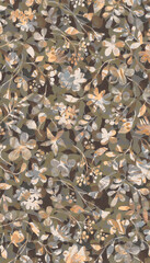 Floral Harmony: A Fusion of Patterns and Textures