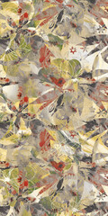 Floral Harmony: A Fusion of Patterns and Textures