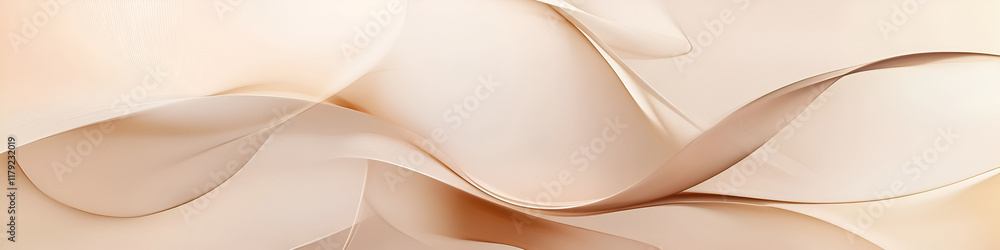 Poster minimalistic wallpaper with soft beige tones and delicate abstract shapes, creating a clean and orga