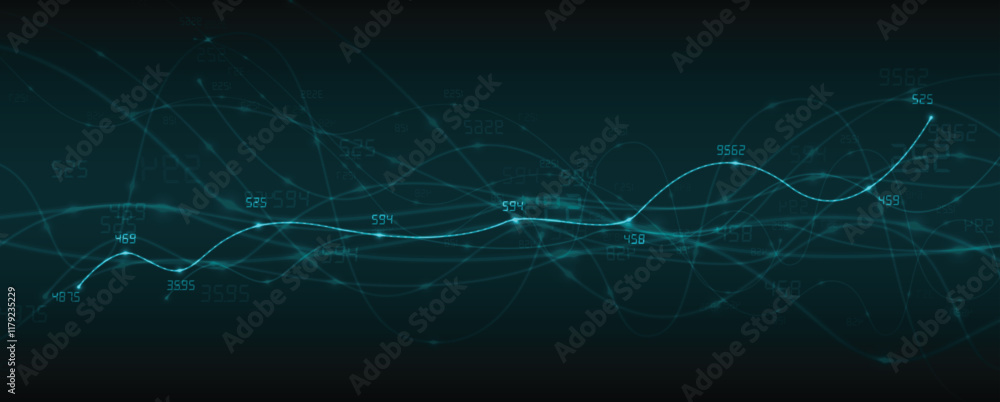 Aufkleber Abstract structure circuit computer  technology business and science background. Vector art.