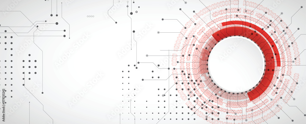 Poster Abstract structure circuit computer  technology business and science background. Vector art.