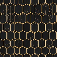Stylish hexagonal line seamless  pattern background