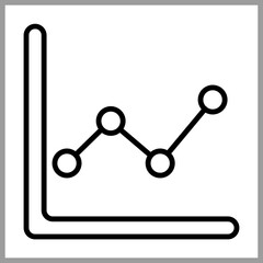 Line Graph icon Design