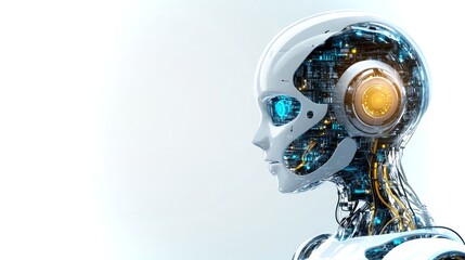 Futuristic AI chatbot ready to assist customers with advanced technology and functionality