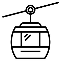 cable car single icon © miftahul