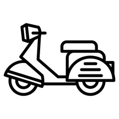 scooter single icon