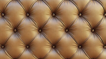 Fototapeta premium Luxurious Golden Leather Upholstery Texture.