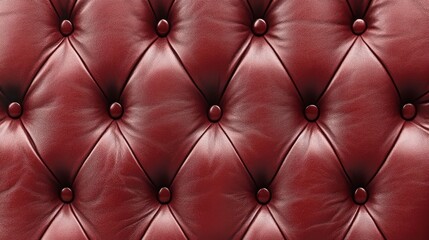 Fototapeta premium Rich Red Leather Upholstery Texture.