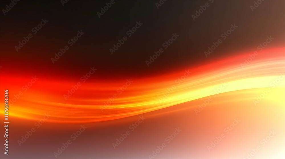 Poster abstract red and yellow gradient background flows smoothly and elegantly