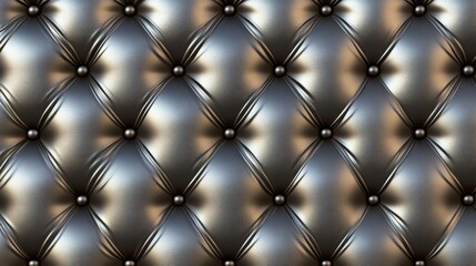 Fototapeta premium Elegant Metallic Leather Upholstery Texture.