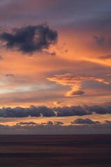 sunset over the sea