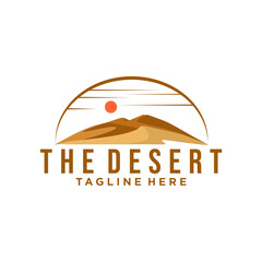 Desert logo vector illustration design
