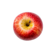 Fresh Red Apple: A close-up shot of a vibrant red apple with a yellow core. The apple's skin is smooth and glossy, showcasing the crisp, juicy texture. The image is perfect for representing health.