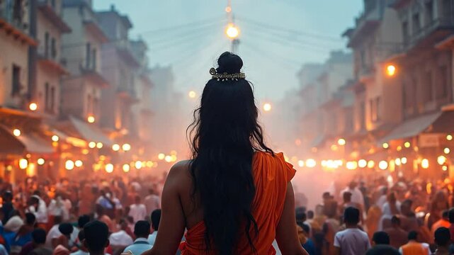 Devotees Gather in Haridwar to Celebrate Maha Shivratri With Worship and Reverence for Lord Shiva During the Evening Festivities