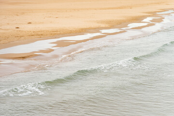 Port of Sagunt beach Spain Valencia in winter