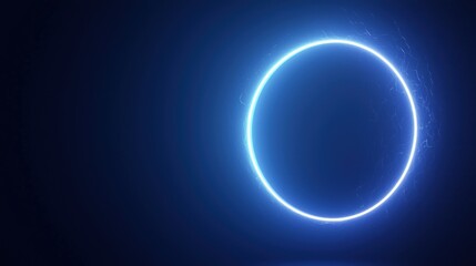 Obraz premium Glowing Neon Circle Abstract Background