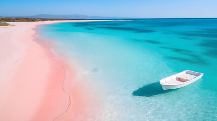 Tropical Beach with Clear Blue Waters