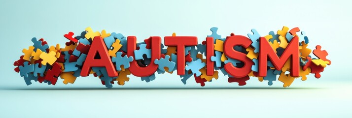 Autism Awareness: Colorful Puzzle Pieces Symbolizing Neurodiversity