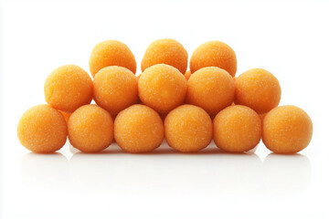 Plain Loukoumades on a white background