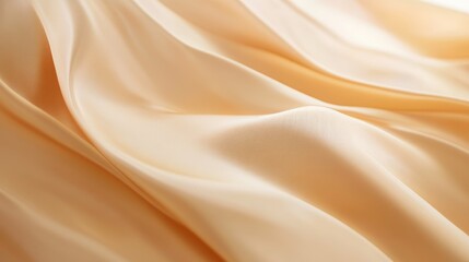 Fototapeta premium Smooth sepia silk satin fabric texture.