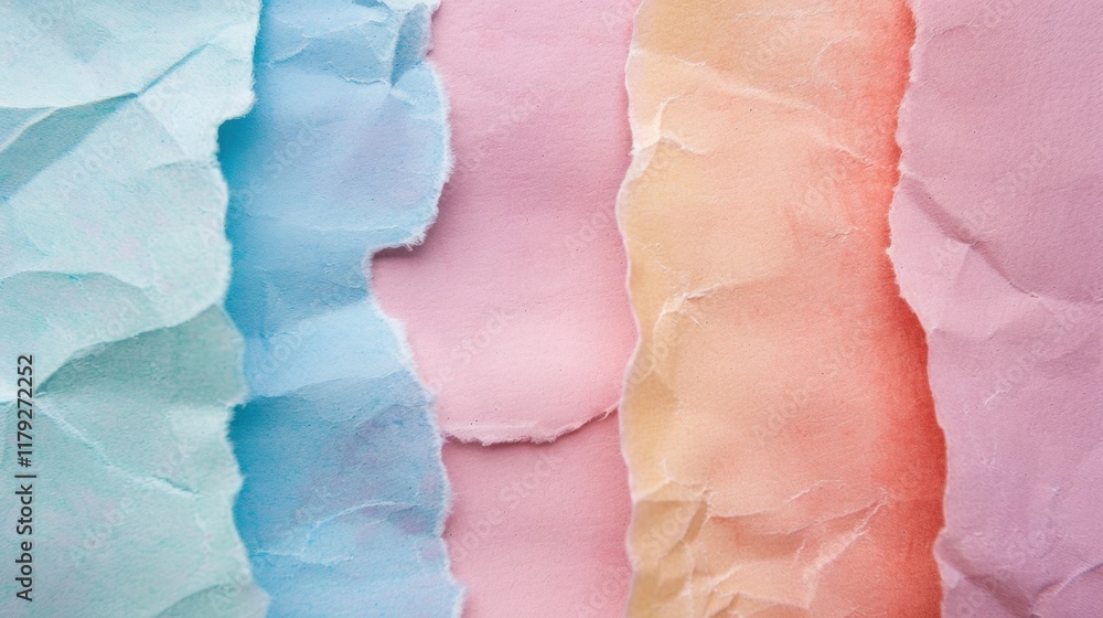 Aufkleber soft pastel colored paper sheets create an inviting atmosphere, ideal for art projects and crafts. t