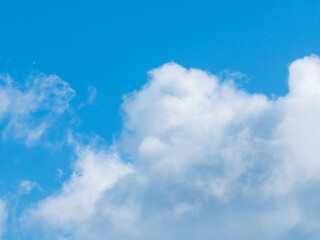 1月の青空と白い雲57