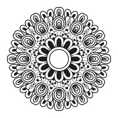 lace pattern Color Mandala Indian and Chinese Floral Vector