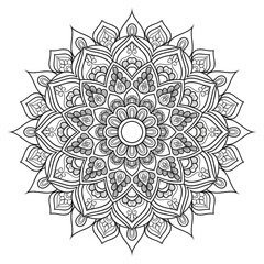 ornamental round lace ornament pattern mandala design