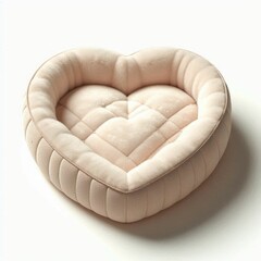 heart-shaped pet bed