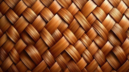 Woven Wood Texture Creates a Rustic and Natural Background Pattern Seamlessly