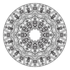 pattern, mandala, ornament, flower, vector, floral, design, lace, circle, illustration, decoration, vintage, texture,