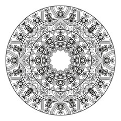 pattern, mandala, ornament, flower, vector, floral, design, lace, circle, illustration, decoration, vintage, texture,